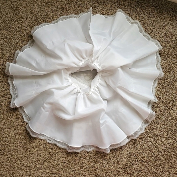 Vintage Popaye's White Sheer Lace Party Dress Size 5 - Picture 7 of 7